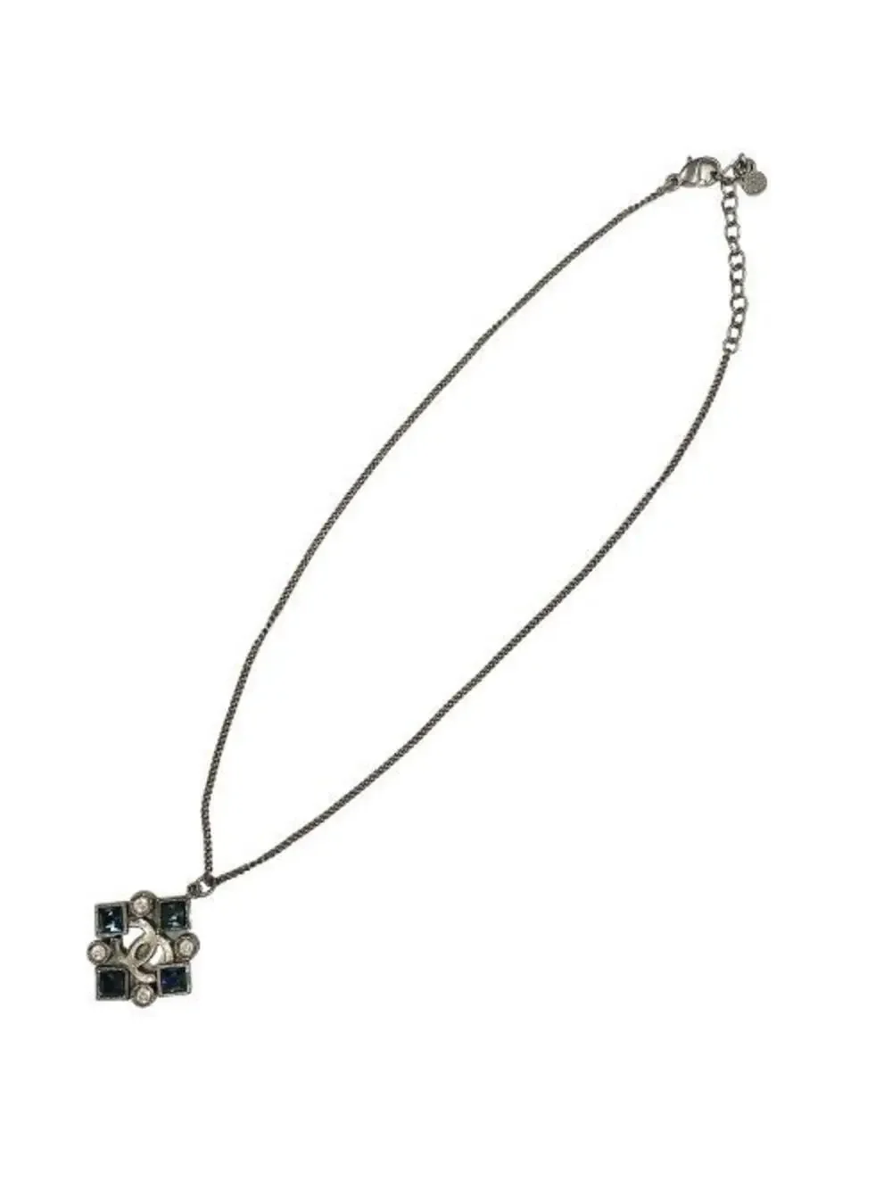 Chanel Cc Logo Pendant Necklace #243999C77B